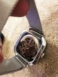 Mechanical Automatic Self-Wind Transparent Fashion Mesh Steel Men Wristwatch - Proshot Bazaar