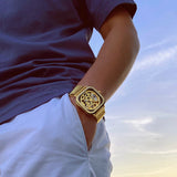 Mechanical Automatic Self-Wind Transparent Fashion Mesh Steel Men Wristwatch - Proshot Bazaar