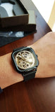 Mechanical Automatic Self-Wind Transparent Fashion Mesh Steel Men Wristwatch - Proshot Bazaar