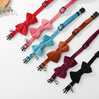 Cute Adjustable Cat Bow Bell Collar - Proshot Bazaar