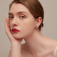 BAMOER Genuine 925 Sterling Silver Minimalist Cute Tail Stud Earrings - Proshot Bazaar