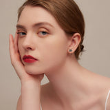 BAMOER Genuine 925 Sterling Silver Minimalist Cute Tail Stud Earrings - Proshot Bazaar