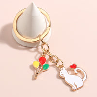 Cute Cat Heart Balloon Keychain - Proshot Bazaar