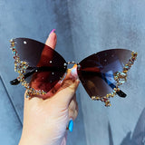 Luxury Diamond Butterfly Sunglasses - Proshot Bazaar