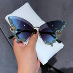 Luxury Diamond Butterfly Sunglasses - Proshot Bazaar
