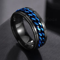 LETDIFFERY High Quality Stainless Steel Rotatable Men Ring - Proshot Bazaar