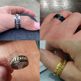 LETDIFFERY High Quality Stainless Steel Rotatable Men Ring - Proshot Bazaar