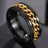 LETDIFFERY High Quality Stainless Steel Rotatable Men Ring - Proshot Bazaar