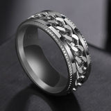 LETDIFFERY High Quality Stainless Steel Rotatable Men Ring - Proshot Bazaar