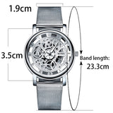 SOXY Skeleton Mesh Band Quartz Watch - Watches - Proshot Bazaar