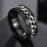 LETDIFFERY High Quality Stainless Steel Rotatable Men Ring - Proshot Bazaar