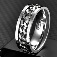 LETDIFFERY High Quality Stainless Steel Rotatable Men Ring - Proshot Bazaar