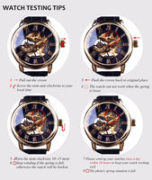 WINNER Royal Diamond Display Design Mechanical Men's Watch - Watches - Proshot Bazaar