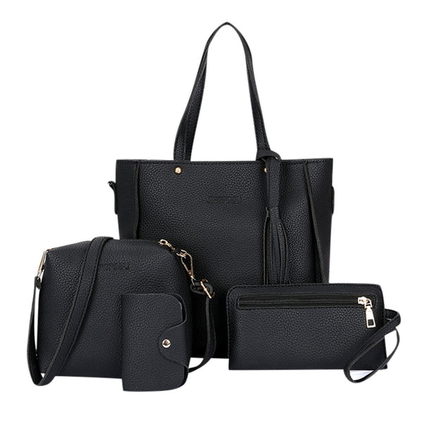 4pcs Women Leather Bag Set - Bags & Wallets - Proshot Bazaar