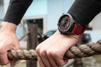 CURREN Waterproof Sport Chronograph Quartz Genuine Leather Men's Watch - Watches - Proshot Bazaar
