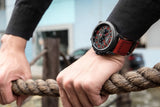 CURREN Waterproof Sport Chronograph Quartz Genuine Leather Men's Watch - Watches - Proshot Bazaar