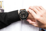 CURREN Waterproof Sport Chronograph Quartz Genuine Leather Men's Watch - Watches - Proshot Bazaar
