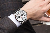 CURREN Waterproof Sport Chronograph Quartz Genuine Leather Men's Watch - Watches - Proshot Bazaar