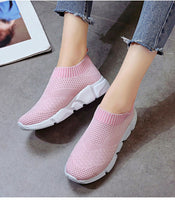 Flyknit Sneakers Women Breathable Casual Flat Shoes - Shoes - Proshot Bazaar