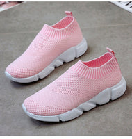 Flyknit Sneakers Women Breathable Casual Flat Shoes - Shoes - Proshot Bazaar