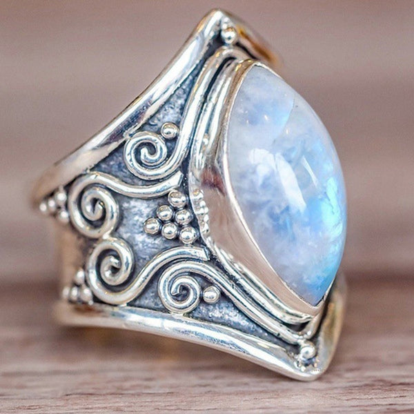 Vintage Silver Stone Ring - Rings - Proshot Bazaar