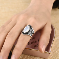 Vintage Silver Stone Ring - Rings - Proshot Bazaar