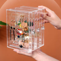 Transparent Jewelry Storage Box - Earrings - Proshot Bazaar