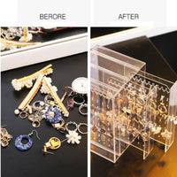 Transparent Jewelry Storage Box - Earrings - Proshot Bazaar