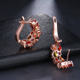 Luxury Rose Gold & White Gold Color Earrings - Earrings - Proshot Bazaar