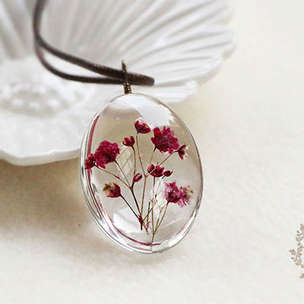 Handmade Natural Dried Flower Necklace - Necklaces - Proshot Bazaar