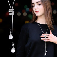 Fashion Zircon Long Necklace - Proshot Bazaar