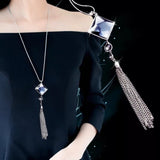 Fashion Zircon Long Necklace - Proshot Bazaar