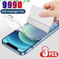 3PCS Full Cover Hydrogel Film Screen Protector For iPhone - Electronics - Proshot Bazaar