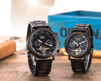 Limited Edition BOBO BIRD Wooden Stainless Steel Automatic Watches - Proshot Bazaar