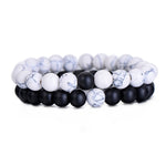 2pcs/Set Classic Natural Stone Beaded Bracelet - Bracelets - Proshot Bazaar