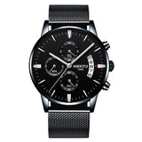 NIBOSI 1985 Chronograph Waterproof Coated Glass Luminous Quartz Men's Watch - Watches - Proshot Bazaar