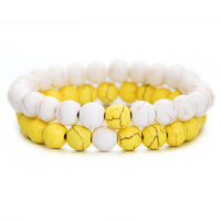 2pcs/Set Classic Natural Stone Beaded Bracelet - Bracelets - Proshot Bazaar