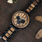 BOBO BIRD Handmade Wooden Stylish Chronograph Men Watch With Wooden Gift Box - Watches - Proshot Bazaar