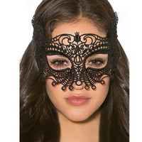 Black Enchanting Lace Eye Mask Hollow Out Women Halloween Mask - Halloween - Proshot Bazaar