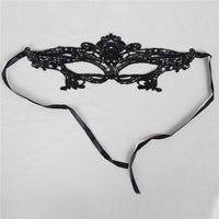 Black Enchanting Lace Eye Mask Hollow Out Women Halloween Mask - Halloween - Proshot Bazaar
