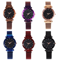 VANSVAR Mesh Magnet Buckle Starry Sky Quartz Watch - Watches - Proshot Bazaar