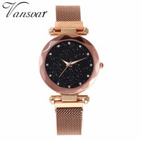 VANSVAR Mesh Magnet Buckle Starry Sky Quartz Watch - Watches - Proshot Bazaar