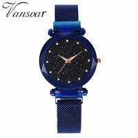 VANSVAR Mesh Magnet Buckle Starry Sky Quartz Watch - Watches - Proshot Bazaar
