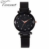 VANSVAR Mesh Magnet Buckle Starry Sky Quartz Watch - Watches - Proshot Bazaar