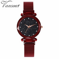 VANSVAR Mesh Magnet Buckle Starry Sky Quartz Watch - Watches - Proshot Bazaar