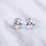 Korean Zircon Pearl Heart Crystal Flower Angel Wings Geometry Stud Earrings For Women - Earrings - Proshot Bazaar