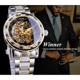 WINNER Royal Diamond Display Design Mechanical Men's Watch - Watches - Proshot Bazaar
