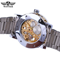 WINNER Royal Diamond Display Design Mechanical Men's Watch - Watches - Proshot Bazaar