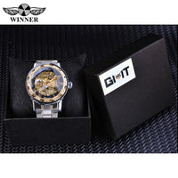WINNER Royal Diamond Display Design Mechanical Men's Watch - Watches - Proshot Bazaar