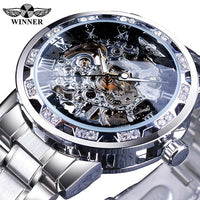 WINNER Royal Diamond Display Design Mechanical Men's Watch - Watches - Proshot Bazaar